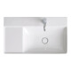 Duravit Möbelwaschtisch asymmetrisch DuraSquare 80x47cm, o ÜL, m HLB, Beck. re, 1 HL, we-1