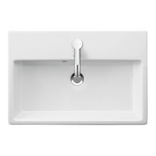 Duravit Möbelwaschtisch Comp geschli. Vero Air 60x40cm, m HL, HLB, mit Überlauf, weiß