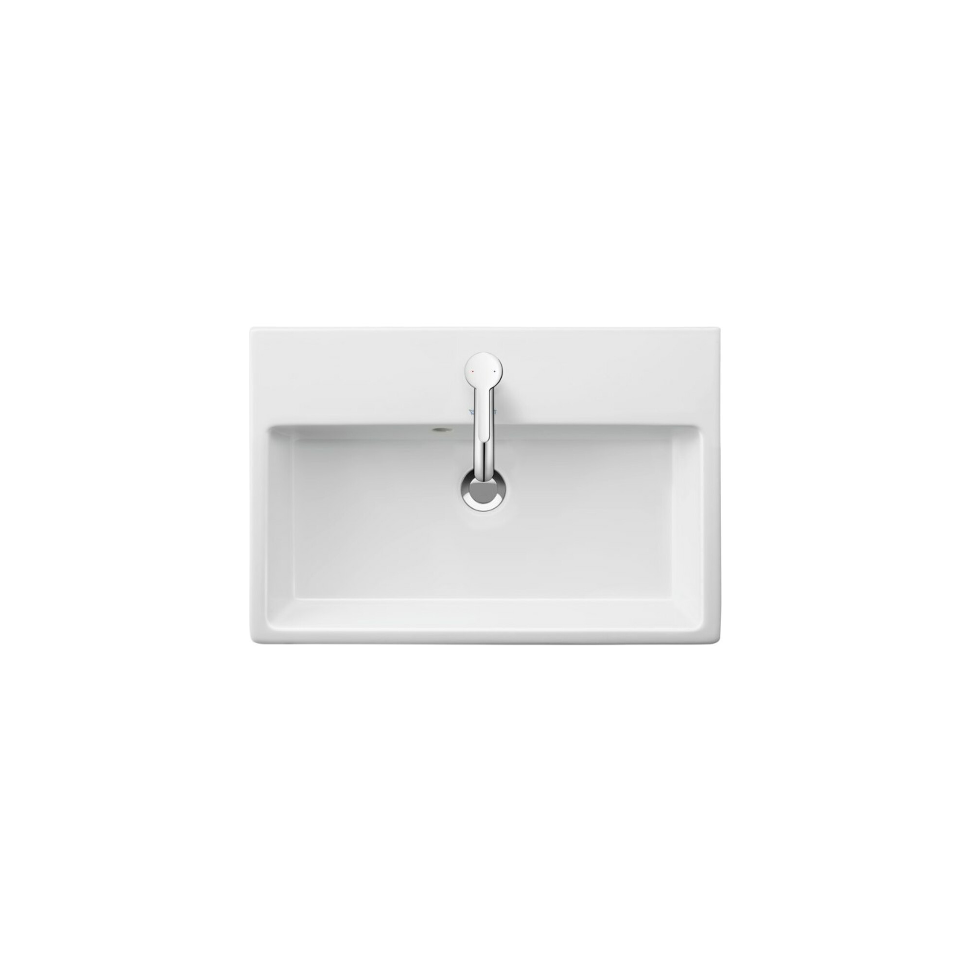 Duravit Möbelwaschtisch Comp geschli. Vero Air 60x40cm, o. HL, m HLB, o. Überlauf, weiß