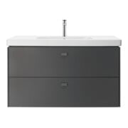 Duravit Möbelwaschtisch D-Code 105x48cm, m Hahnl., ÜL, Hahnloch, weiß