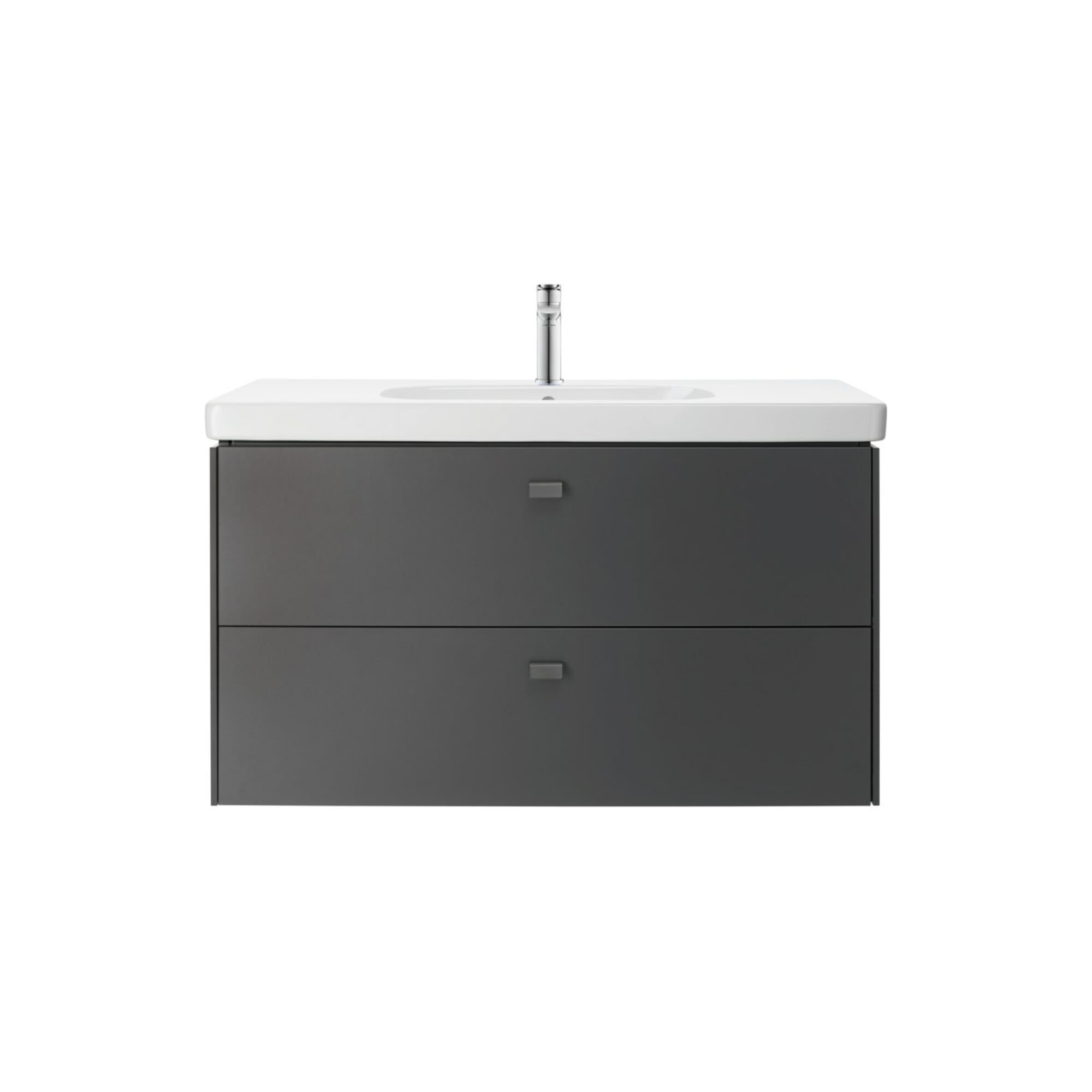 Duravit Möbelwaschtisch D-Code 105x48cm, m Hahnl., ÜL, Hahnloch, weiß