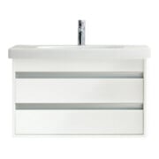 Duravit Möbelwaschtisch D-Code 85x48cm, m Hahnl., ÜL, Hahnloch, weiß-2