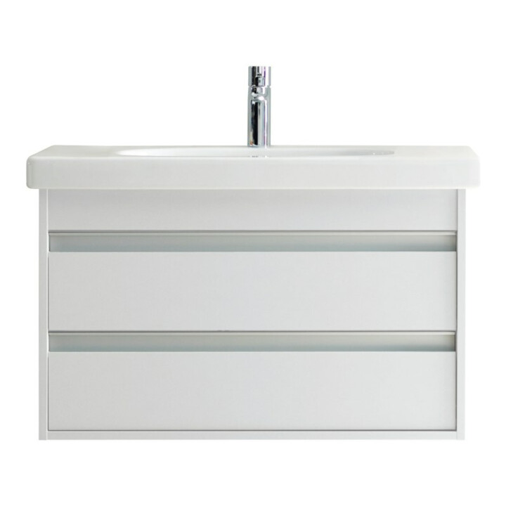 Duravit Möbelwaschtisch D-Code 85x48cm, m Hahnl., ÜL, Hahnloch, weiß