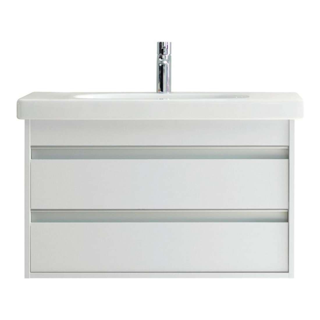 Duravit Möbelwaschtisch D-Code 85x48cm, m Hahnl., ÜL, Hahnloch, weiß