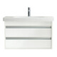 Duravit Möbelwaschtisch D-CODE mit Überlauf, Hahnlochbank, 850 x 480 mm weiß 1 Hahnloch-2