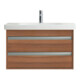 Duravit Möbelwaschtisch D-CODE mit Überlauf, Hahnlochbank, 850 x 480 mm weiß 1 Hahnloch-4
