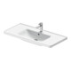 Duravit Möbelwaschtisch D-Neo 100,5x48cm, m HL, we., m ÜL, Hahnloch-1