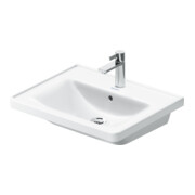 Duravit Möbelwaschtisch D-Neo 60x48cm, m Hahnl., we., m ÜL, Hahnloch