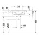 Duravit Möbelwaschtisch D-Neo 60x48cm, m Hahnl., we., m ÜL, Hahnloch