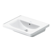 Duravit Möbelwaschtisch D-Neo 60x48cm, o. Hahnl., we., m ÜL, Hahnloch