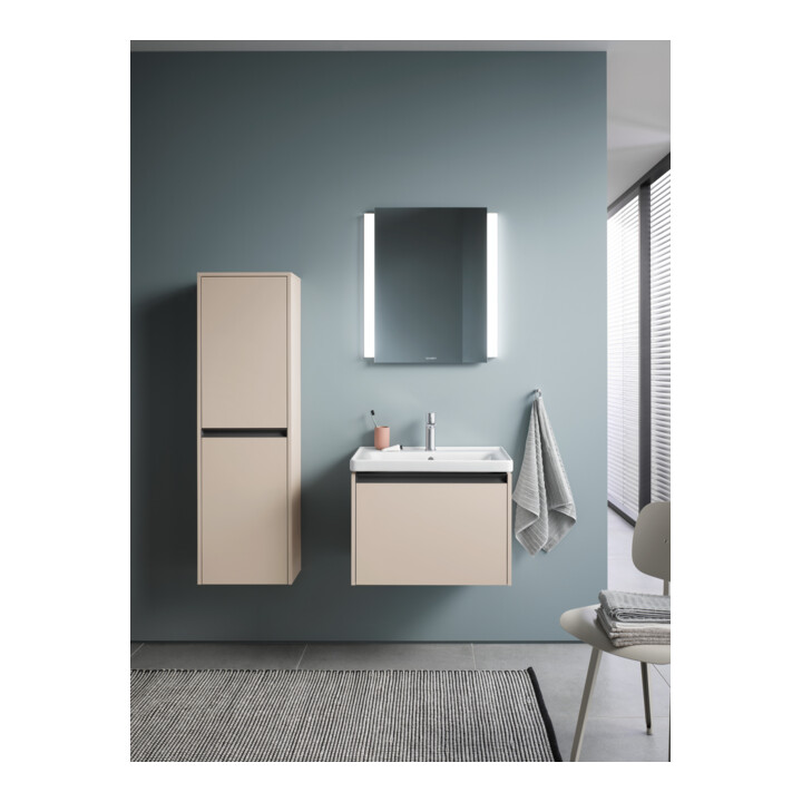 Duravit Möbelwaschtisch D-Neo 65x48cm, m Hahnl., we., m ÜL, Hahnloch