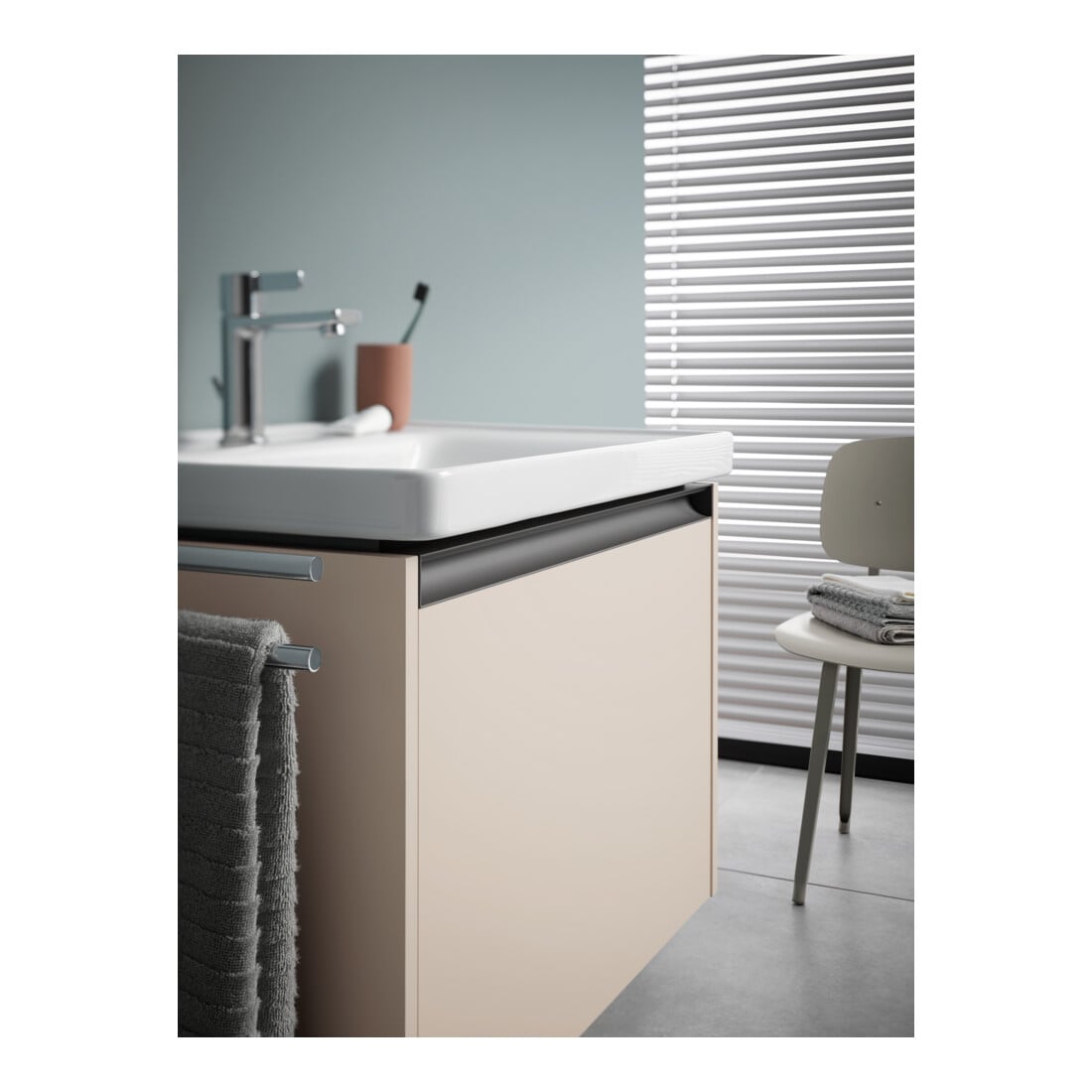Duravit Möbelwaschtisch D-Neo 65x48cm, m Hahnl., we., m ÜL, Hahnloch