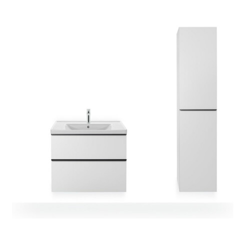 Duravit Möbelwaschtisch D-Neo 80x48cm, m Hahnl., we., m ÜL, Hahnloch