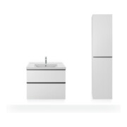 Duravit Möbelwaschtisch D-Neo 80x48cm, m Hahnl., we., m ÜL, Hahnloch