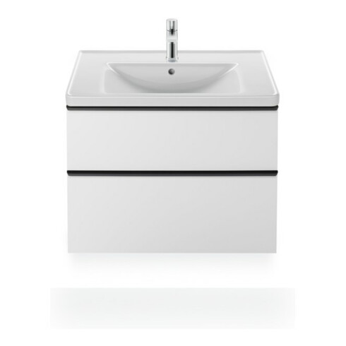 Duravit Möbelwaschtisch D-Neo 80x48cm, m Hahnl., we., m ÜL, Hahnloch