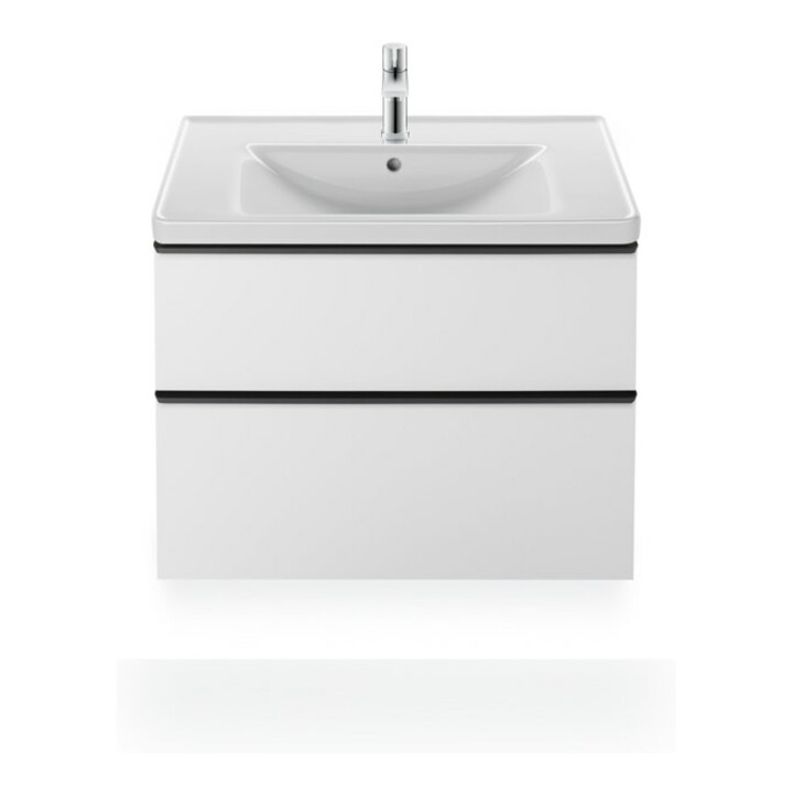 Duravit Möbelwaschtisch D-Neo 80x48cm, m Hahnl., we., m ÜL, Hahnloch