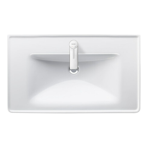 Duravit Möbelwaschtisch D-Neo 80x48cm, m Hahnl., we., m ÜL, Hahnloch
