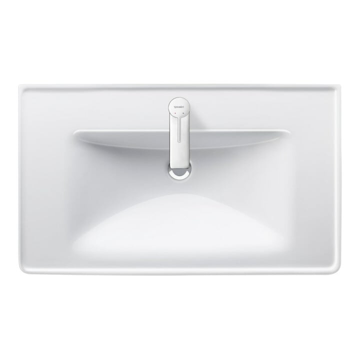 Duravit Möbelwaschtisch D-Neo 80x48cm, m Hahnl., we., m ÜL, Hahnloch