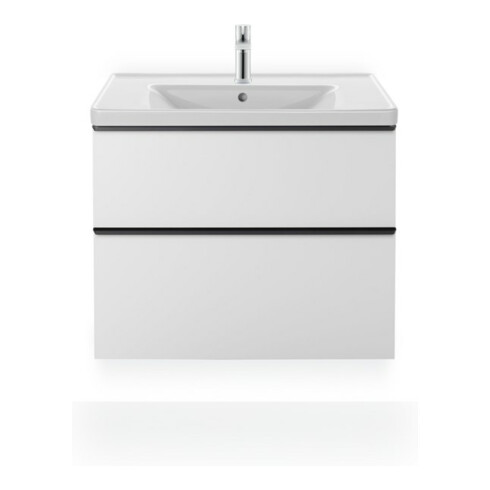 Duravit Möbelwaschtisch D-Neo 80x48cm, m Hahnl., we., m ÜL, Hahnloch
