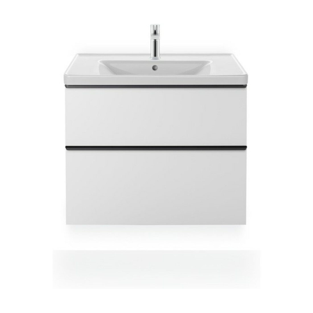 Duravit Möbelwaschtisch D-Neo 80x48cm, m Hahnl., we., m ÜL, Hahnloch