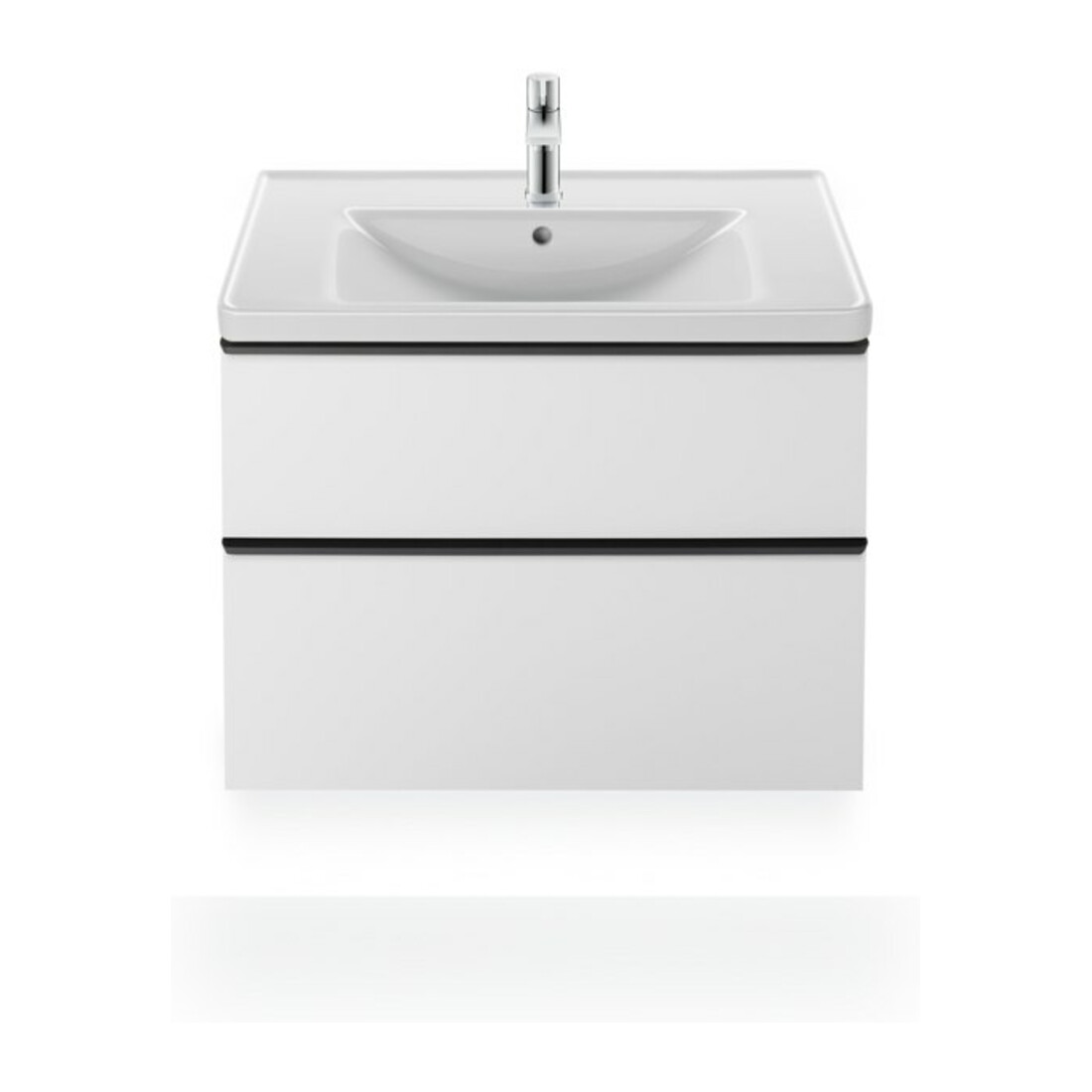 Duravit Möbelwaschtisch D-Neo 80x48cm, m Hahnl., we., m ÜL, Hahnloch