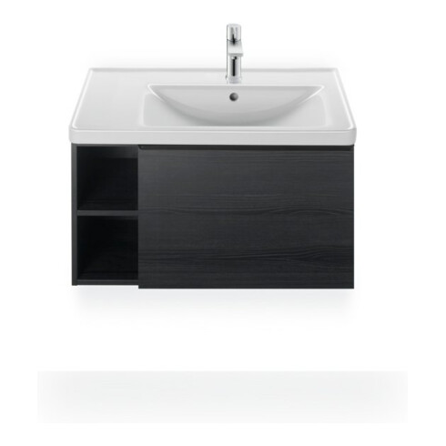 Duravit Möbelwaschtisch D-Neo 80x48cm, m HL, w, asy, B re, m ÜL, HLB