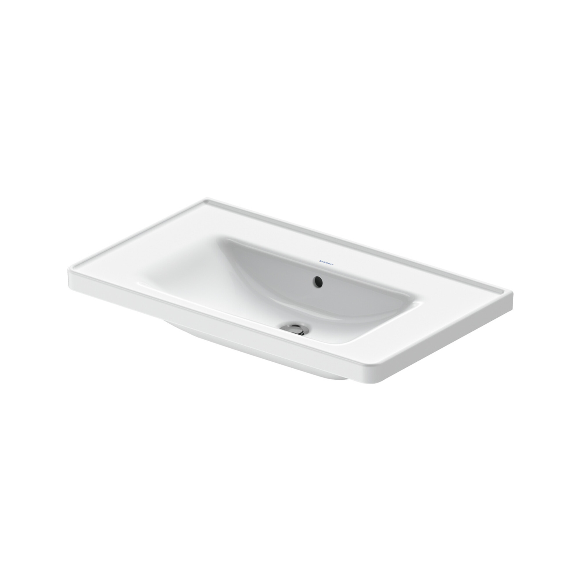 Duravit Möbelwaschtisch D-Neo 80x48cm, o. Hahnl., we., m ÜL, Hahnloch