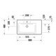 Duravit Möbelwaschtisch D-Neo 80x48cm, o HL, w, asy, B li, m ÜL, HLB-2