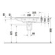 Duravit Möbelwaschtisch D-Neo 80x48cm, o HL, w, asy, B re, m ÜL, HLB
