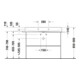 Duravit Möbelwaschtisch DuraSquare 100x47cm, o. ÜL, m HLB, we, 1 HL, weiß