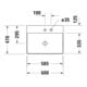 Duravit Möbelwaschtisch DuraSquare 60x47cm, o. ÜL, m HLB, o. Hahnloch, weiß-4