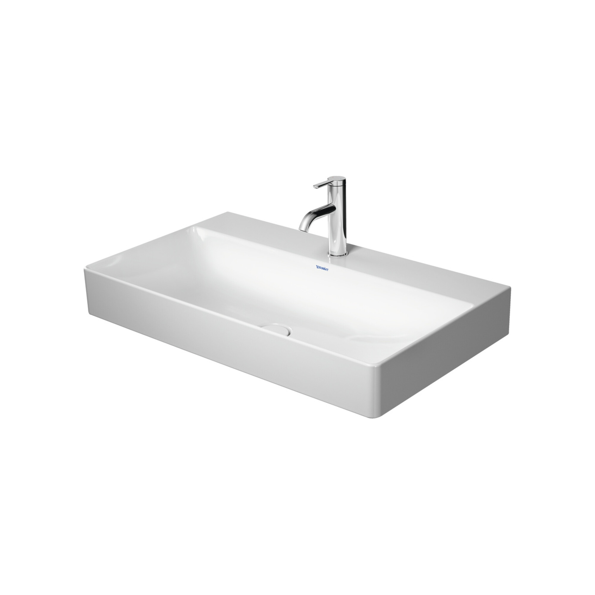 Duravit Möbelwaschtisch DuraSquare 80x47cm, o. ÜL, m HLB, o. Hahnloch, weiß