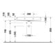 Duravit Möbelwaschtisch DuraSquare 80x47cm, o. ÜL, m HLB, o. Hahnloch, weiß