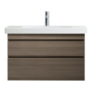 Duravit Möbelwaschtisch DuraStyle 100x48cm, we WG, m HL, ÜL, Hahnlochbank