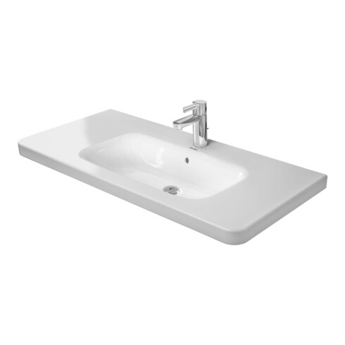 Duravit Möbelwaschtisch DuraStyle 100x48cm, we WG, m HL, ÜL, Hahnlochbank