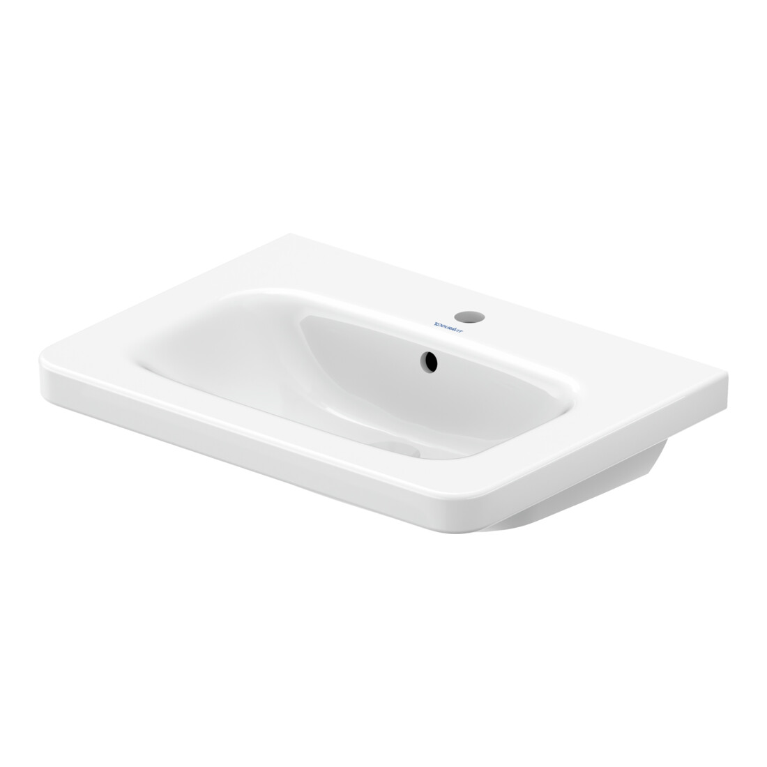 Duravit Möbelwaschtisch DuraStyle 65x48cm, we, m HL, ÜL, Hahnlochbank