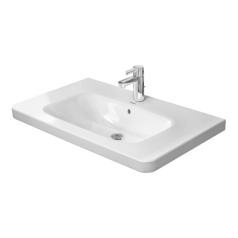 Duravit Möbelwaschtisch DuraStyle 80x48cm, we WG, m HL, ÜL, Hahnlochbank