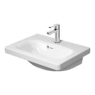 Duravit Möbelwaschtisch DuraStyle Compact 55x40cm, we, m HL, ÜL, Hahnlochbank