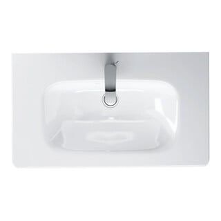 Duravit Möbelwaschtisch DuraStyle Compact 78,5x40cm, we, m HL, ÜL, Hahnlochbank