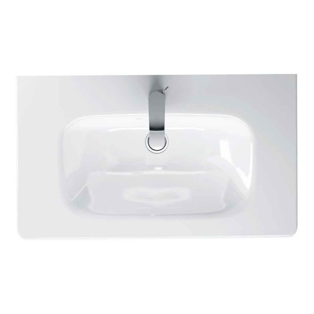 Duravit Möbelwaschtisch DuraStyle Compact 78,5x40cm, we, m HL, ÜL, Hahnlochbank