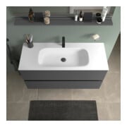 Duravit Möbelwaschtisch DuroCast Plus Sivida 122x48,5cm, m Hahnloch, Weiß Seidenmatt-4