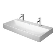 Duravit Möbelwaschtisch geschliffen DuraSquare 100x47cm, 2 HL, o. ÜL, m HLB, weiß