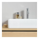 Duravit Möbelwaschtisch geschliffen DuraSquare 100x47cm, o. ÜL, m HLB, 1 Hahnloch, weiß