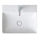 Duravit Möbelwaschtisch geschliffen DuraSquare 50x47cm, o. ÜL, m HLB, 1 Hahnloch, weiß