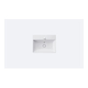 Duravit Möbelwaschtisch geschliffen DuraSquare 60x47cm, o. ÜL, m HLB, 1 Hahnloch, weiß-4