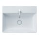 Duravit Möbelwaschtisch geschliffen DuraSquare 60x47cm, o. ÜL, m HLB, 1 Hahnloch, weiß-5