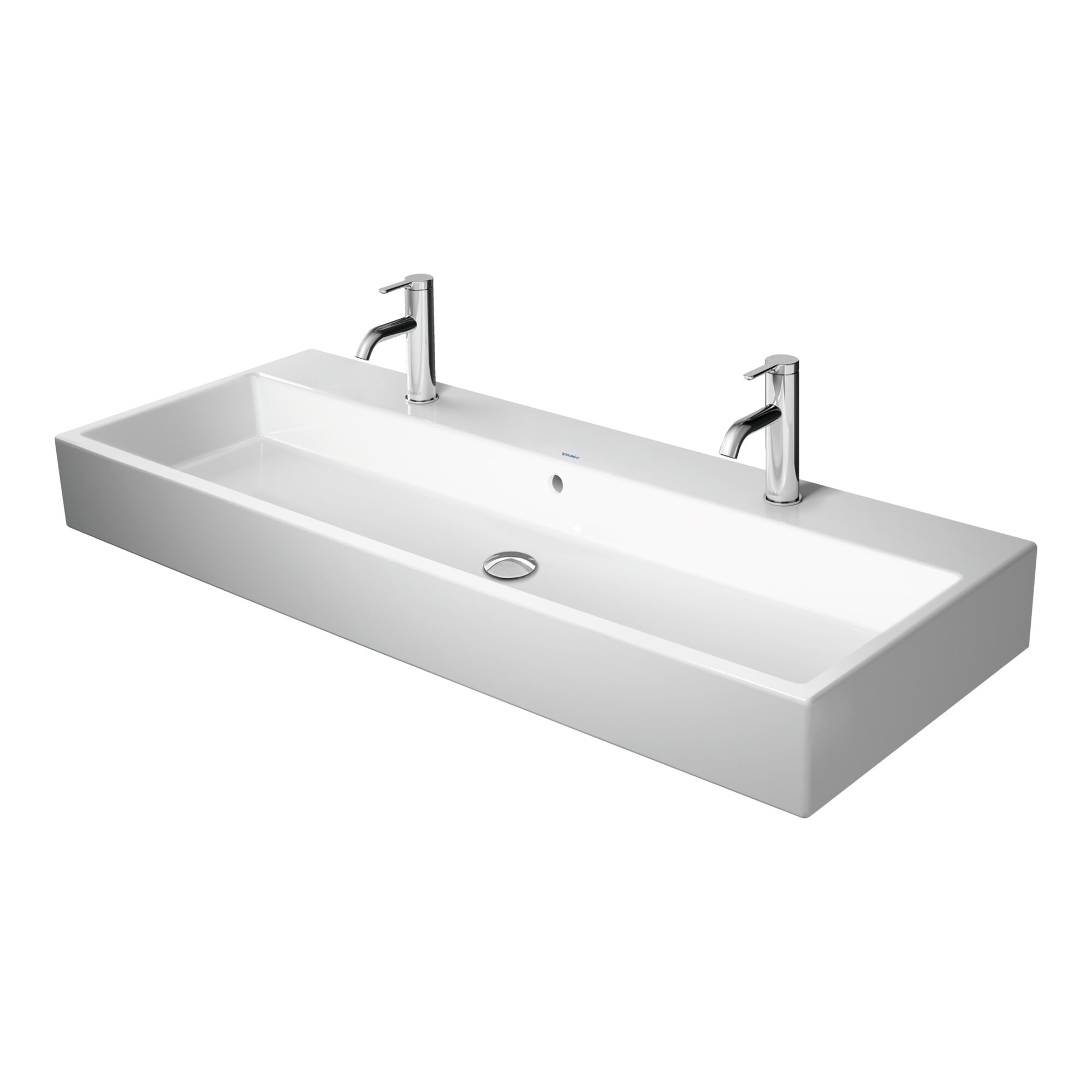 Duravit Möbelwaschtisch geschliffen Vero Air 120x47cm, we, m 2 HL, ÜL, Hahnlochbank