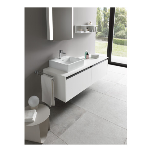 Duravit Möbelwaschtisch geschliffen Vero Air 50x47cm, we, m HL, ÜL, Hahnlochbank
