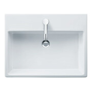 Duravit Möbelwaschtisch geschliffen Vero Air 60x47, we, m HL, o ÜL, mit Hahnlochbank