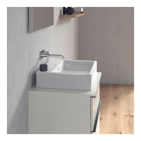 Duravit Möbelwaschtisch geschliffen Vero Air 60x47cm, we, o. HL, m ÜL, Hahnlochbank